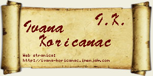 Ivana Korićanac vizit kartica
